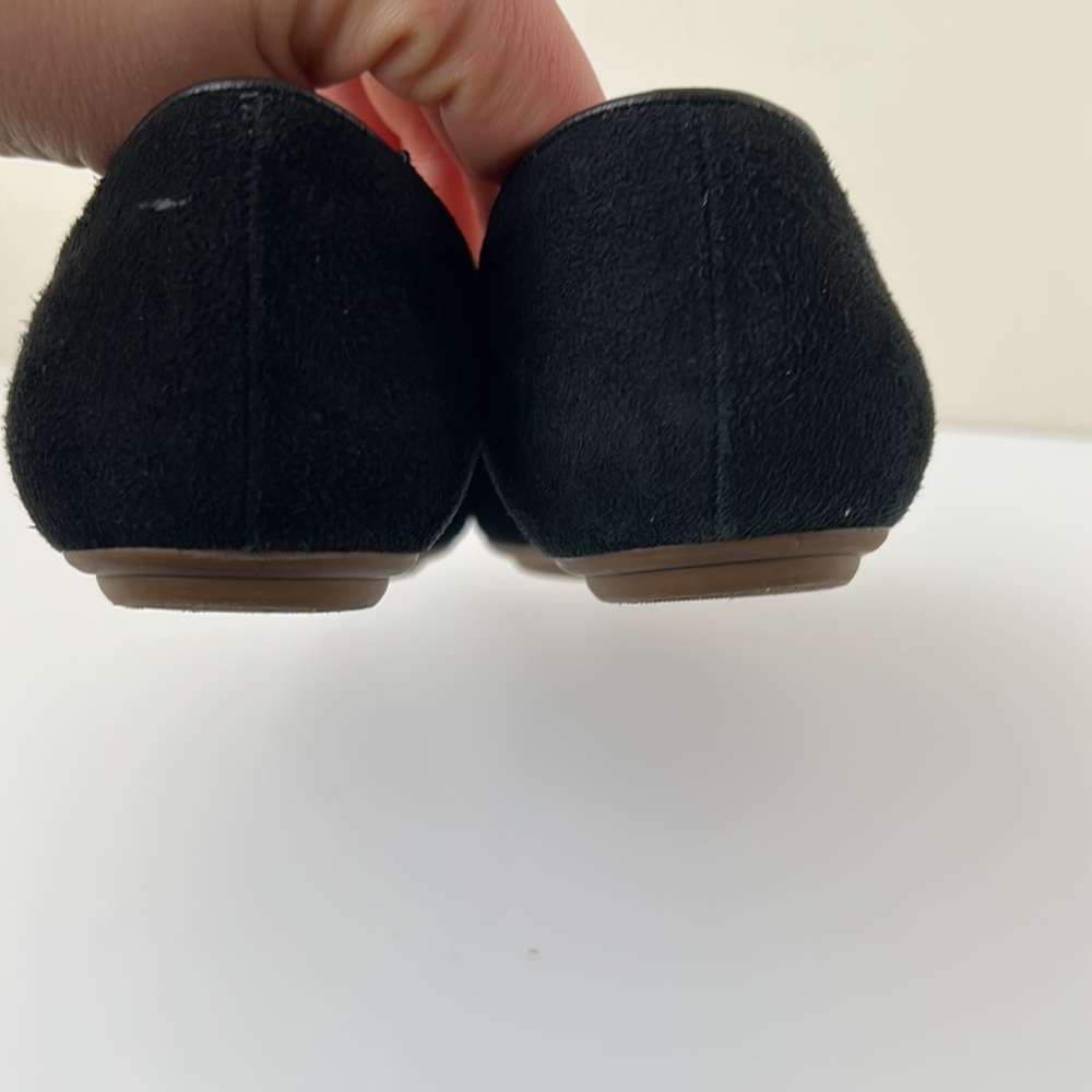 J. Crew Georgie Suede Penny Loafer Shoes Black 7 - Picture 12 of 13